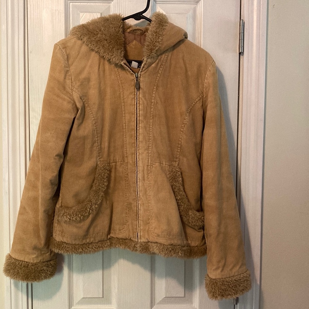 Size Medium Hooded Corduroy Mudd Jacket